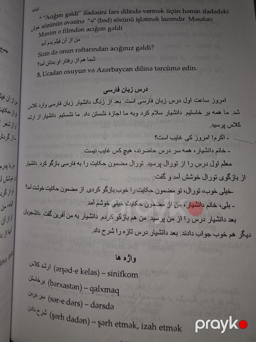 Təhminə Rüstəmova - Fars dili — Mallar, Bakı (4)