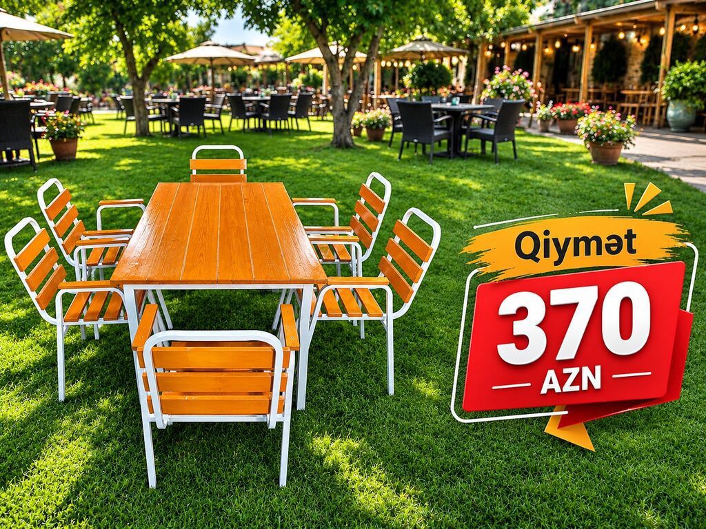 Bağ evləri,kafelər, restoranlar üçün hər növ stol-stulları təqdim - 1