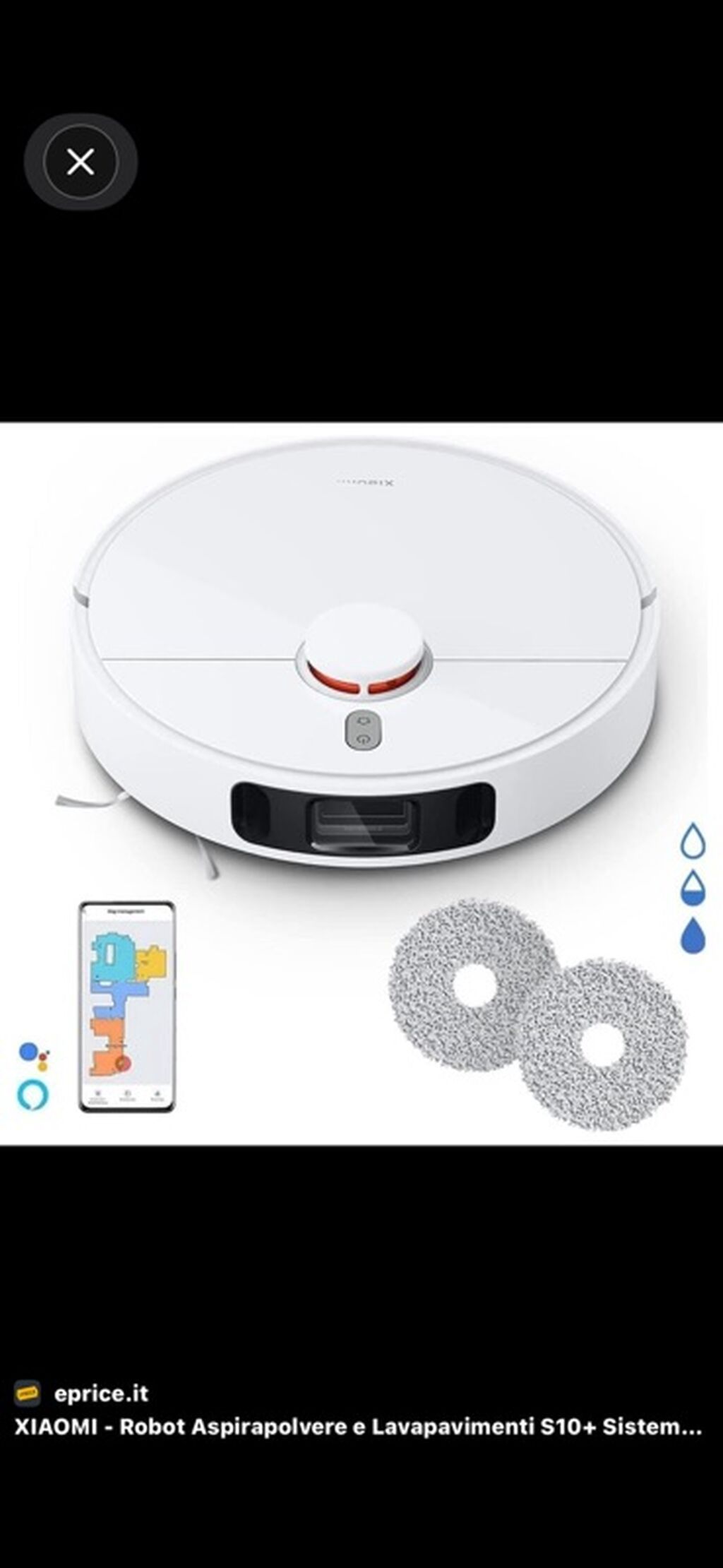 Xiaomi Mi Robot Vacuum S10+ – ağıllı robot tozsoran və döşəmə yuyucu