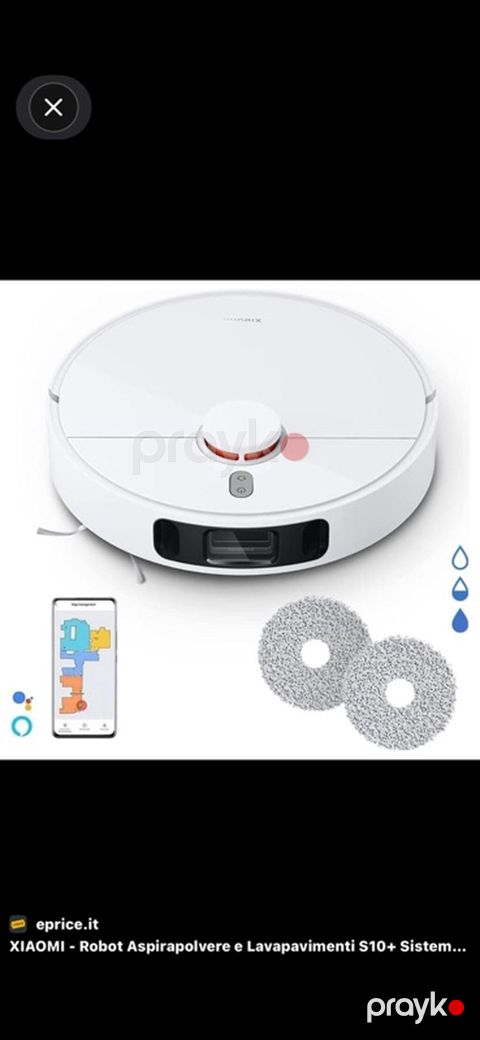 Xiaomi Mi Robot Vacuum S10+ – ağıllı robot tozsoran və döşəmə yuyucu — Bakı