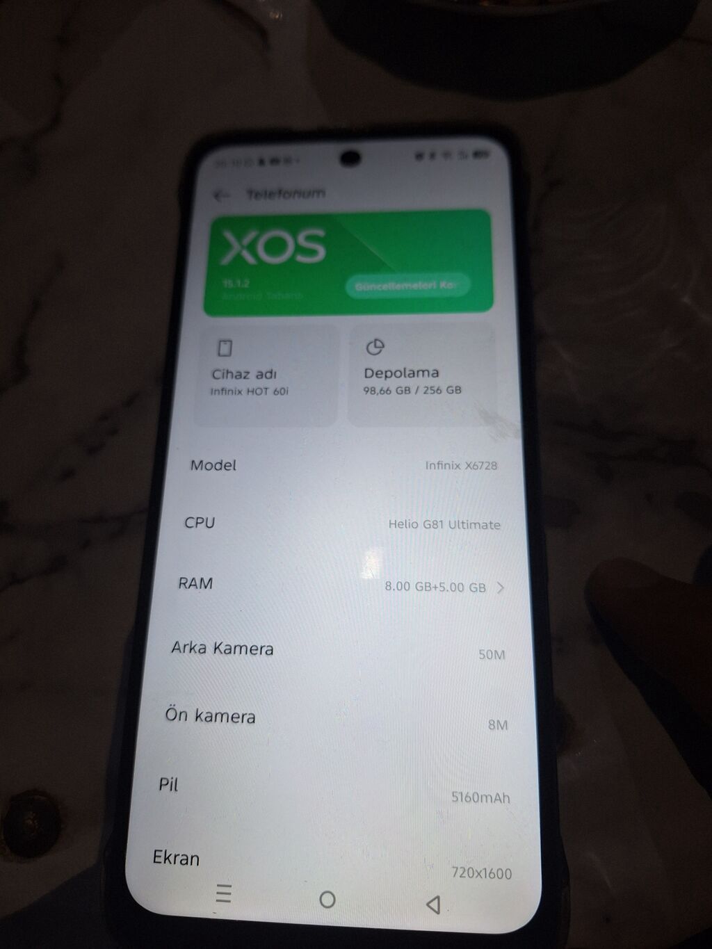 Mavi rəngli smartfon - Korpus: mat mavi rəng, düz kənarlı dizayn - — Smartfonlar, Bakı (5)
