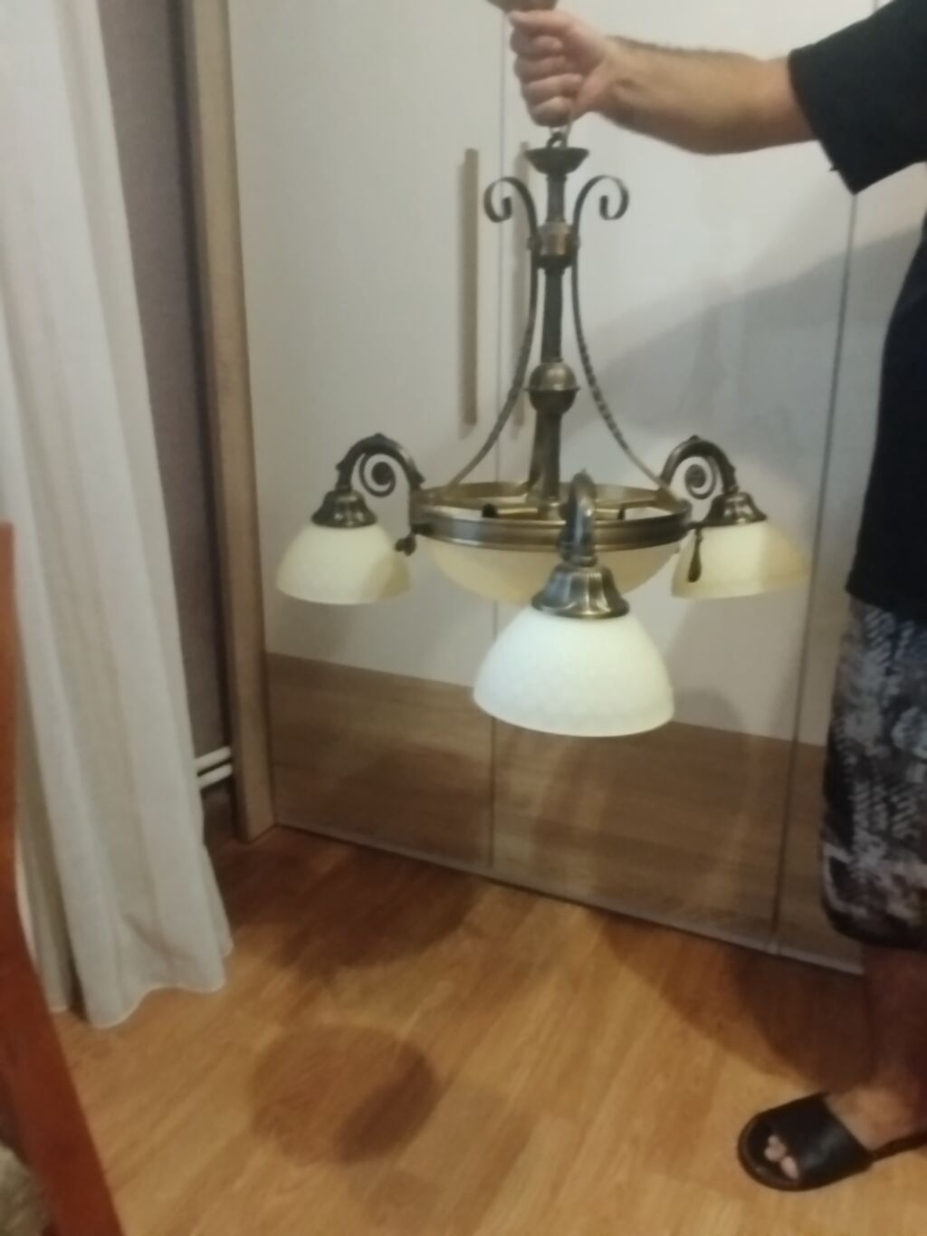 Çılçıraq, 5 lampa, Metal — İşıqlandırma, Qobu (3)