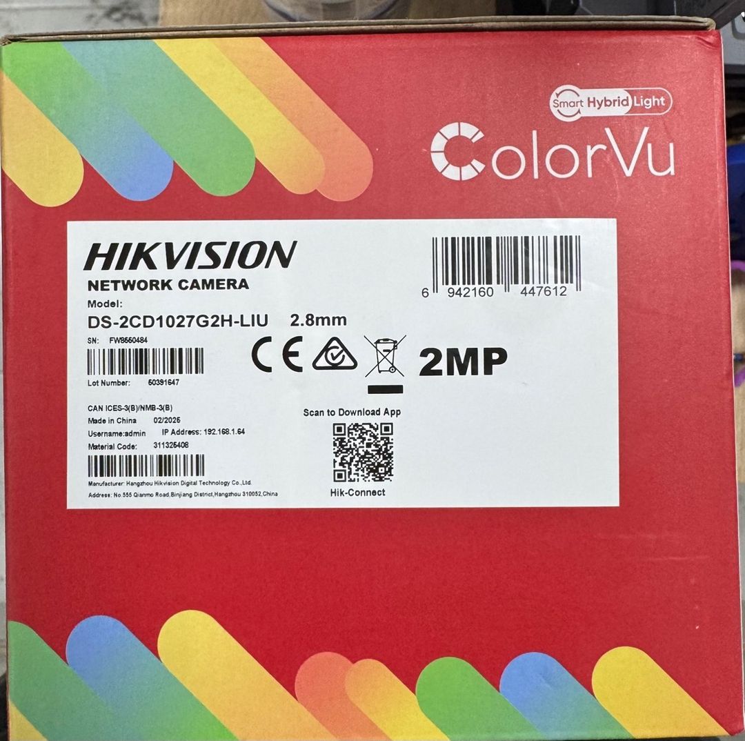 Hikvision IP Kamera 2MP ColorVu — Təhlükəsizlik sistemləri, Bakı (2)