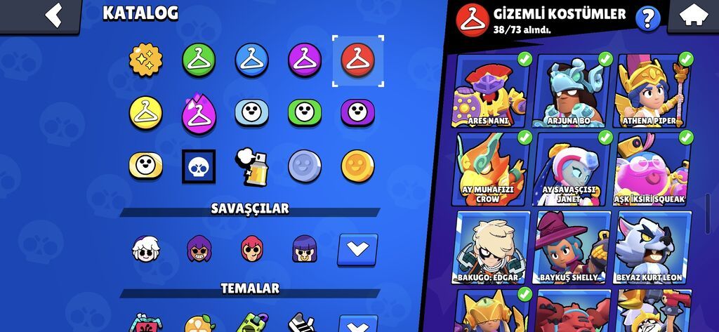 Brawl Stars hesabı – tam kolleksiya, yüksək kuboklar və zəngin — Aksesuarlar, Bakı (8)