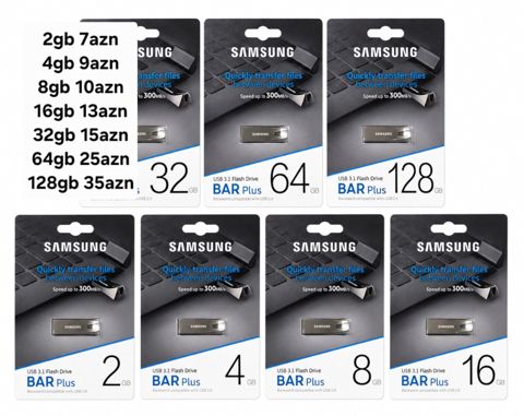 USB yaddaş kartı Samsung Bar Plus — Bakı