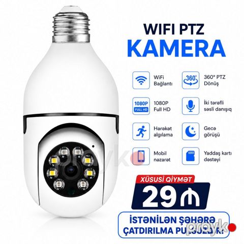 Wifi ptz kamera. 🚩🚩🚩 Şok qiymət !!!! 🚩🚩🚩 Kameralar təzə və — Lənkəran