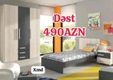 Uşaq/yeniyetmə otağı mebel dəsti (çarpayı, qarderob, tumba) — Children's furniture sets
