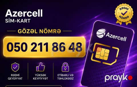 Azercell gözəl nömrə — 050 211 86 48 — Bakı