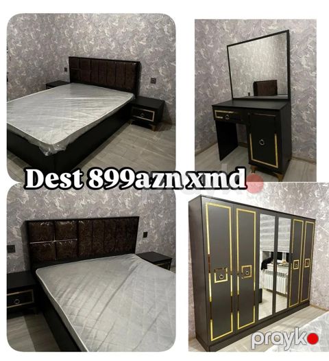 Yataq otağı dəsti – 899 AZN (xmd) Tərkib: - Çarpayı: yumşaq başlıqla — Bakı