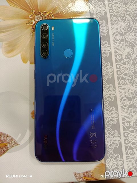 Redmi Note 8, 64 GB, mavi, barmaq izi senzoru