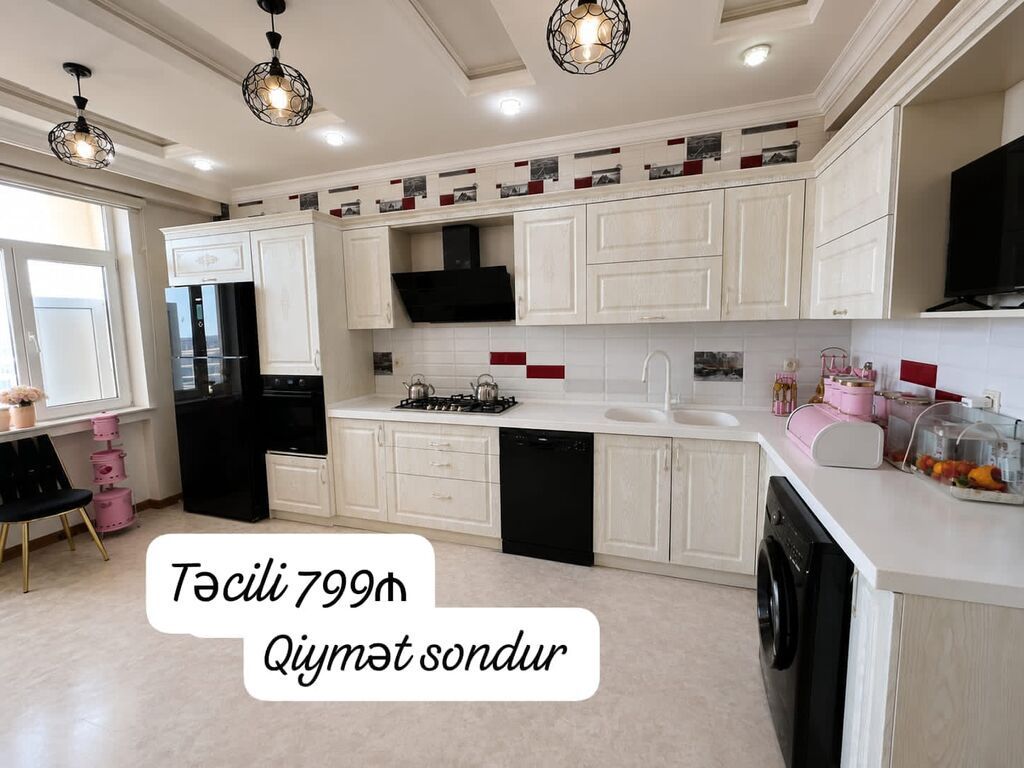 Whatsapp da yazın Membran mətbəx mebeli 799₼. Ölçü 4/1.50. Üzəri tökmə — Mebel, Digah