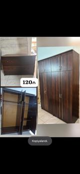 120₼ Dolab normal veziyetdedi ölçü 160 en 2.15 hündür üstünde tumba — Furniture