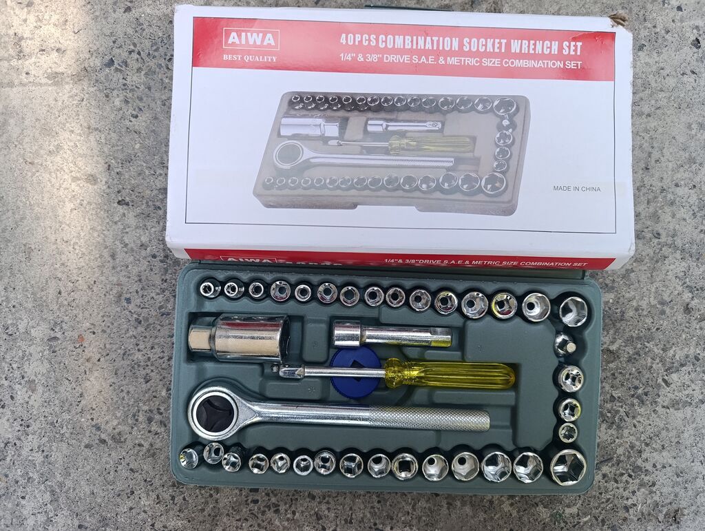 AIWA 40 Parçalı Kombinə edilmiş Qol Uclu Açar Dəsti Xüsusiyyətlər: - — Alətlər, Bakı (2)