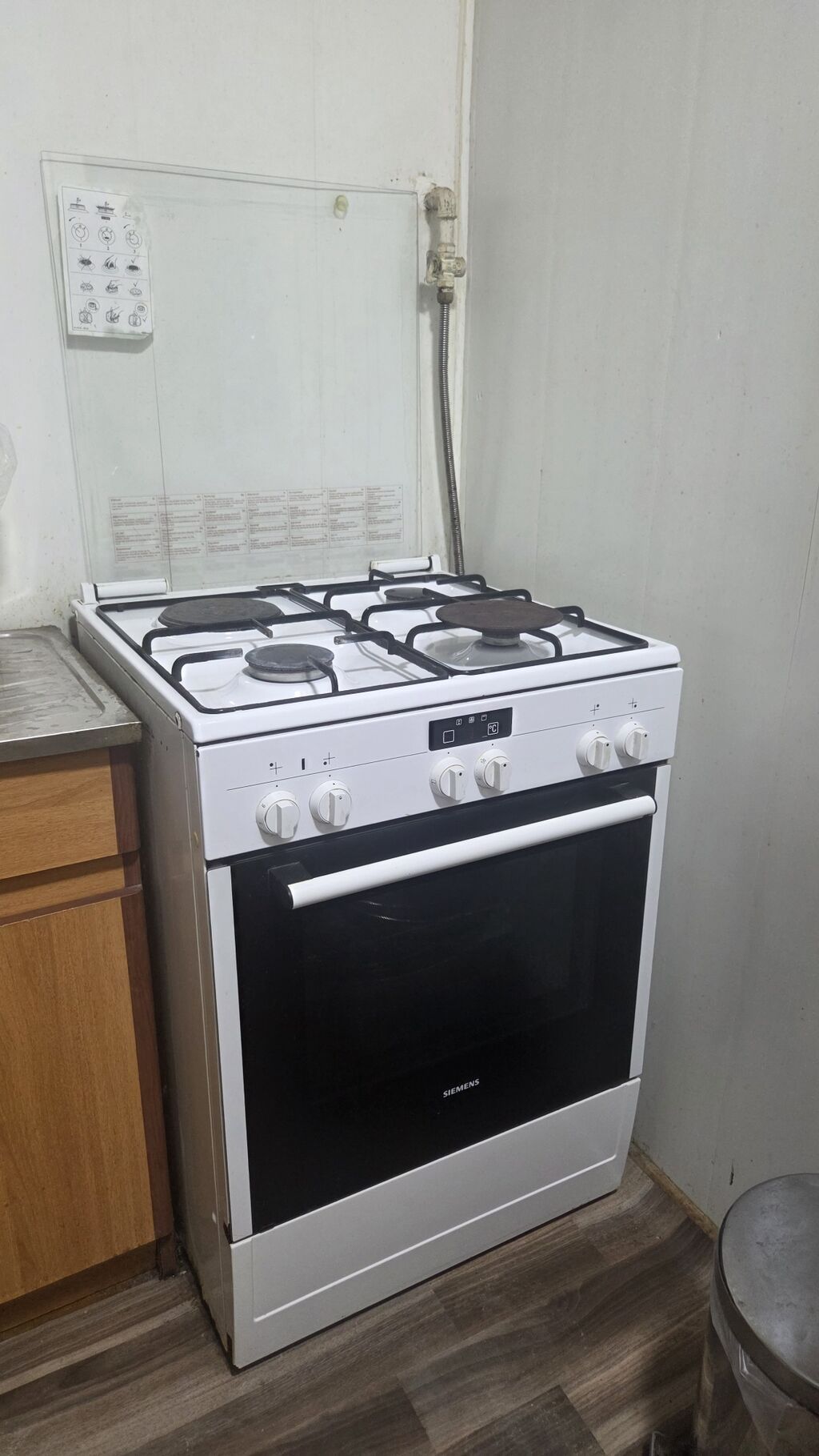 Siemens qarışıq sobası, 4 gözlü, işlənmiş