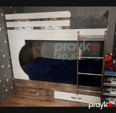 Uşaq otağı üçün dəst mebel - İki mərtəbəli çarpayı: yuxarı mərtəbə — Bakı