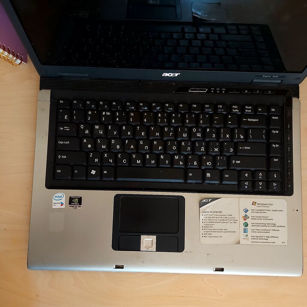 Acer Aspire 5630/LMi noutbuk Acer Aspire 5634WLMi noutbuk – təmirlik — Acer, Bakı (3)