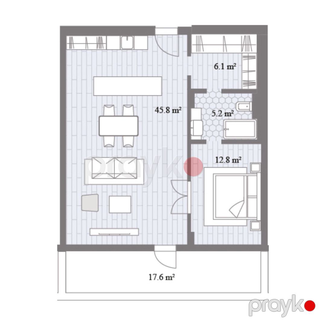 Satılır 2 otaqlı yeni tikili 100.8 m² — Mənzil, Bakı (8)