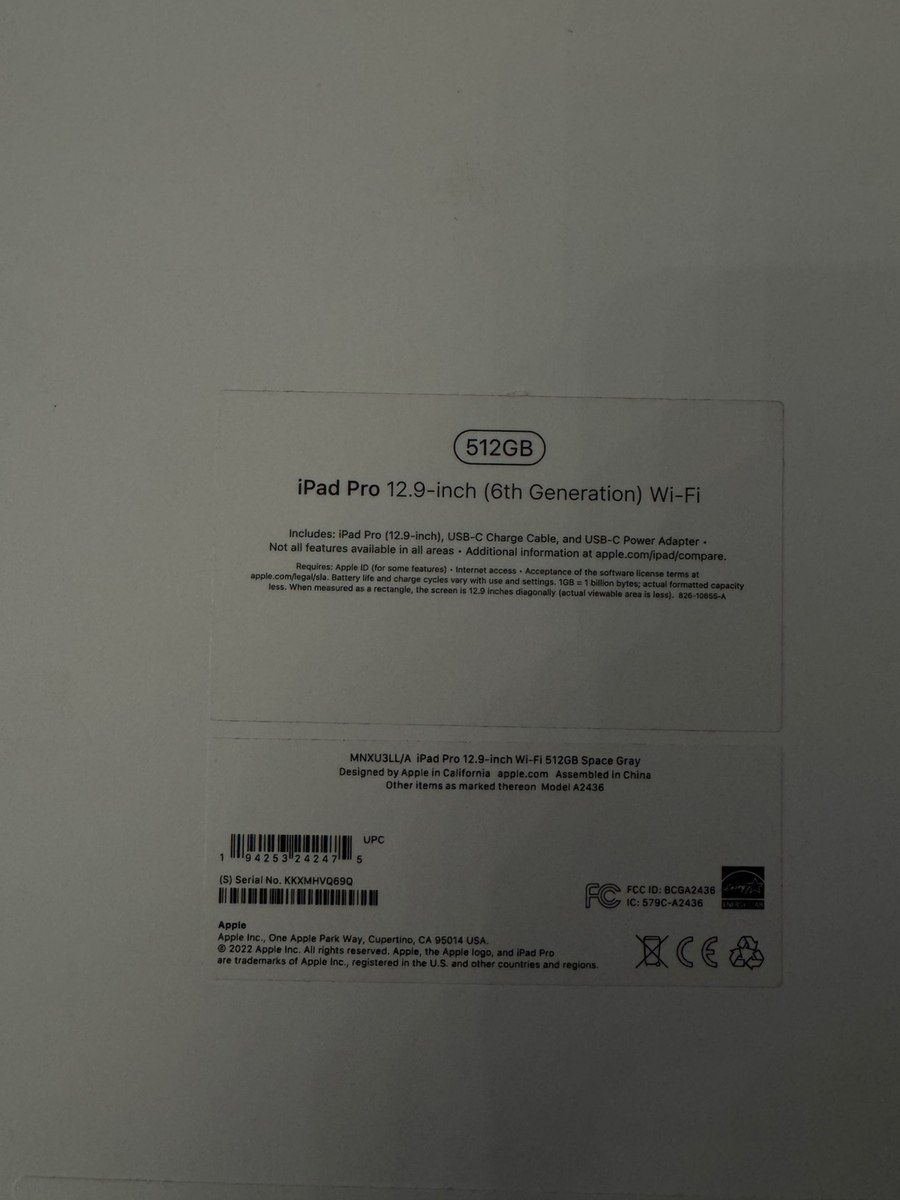 Apple iPad Pro 12.9 / 2022 / 512GB — Elektronika, Bakı (11)