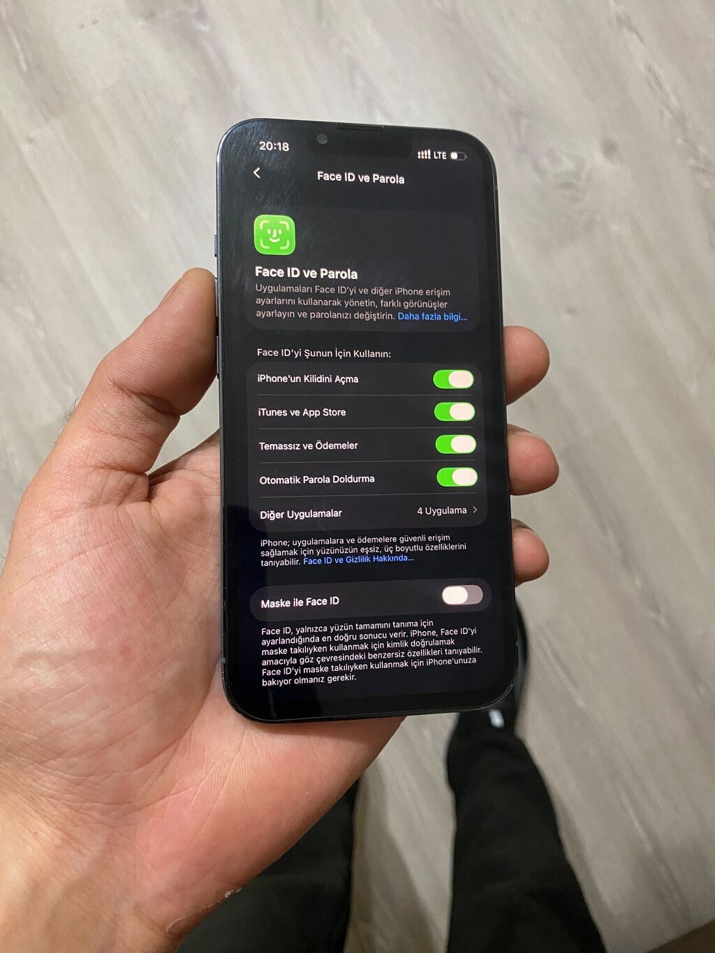 IPhone 13 Pro, 128 GB, Sierra Blue, Zəmanət, Simsiz şarj, Face ID — Apple iPhone, Digah (7)
