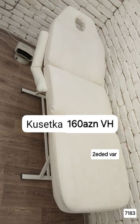 Yeni, Masaj kuşetkası, Qatlanmayan, rəng - Ağ