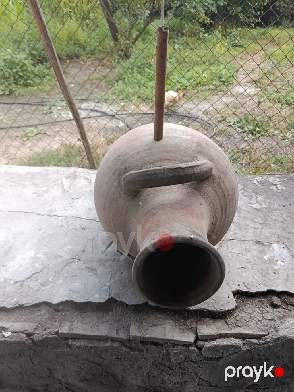 Böyük həcmli gil küp (amfora tipli) - Material: təbii gil, bişmiş — Mallar, Digah (2)
