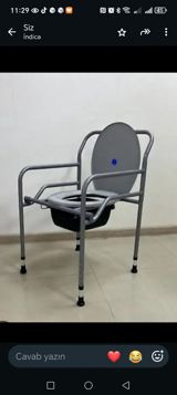 Tualet oturacağı (komod kreslo) - Metal çərçivəli, dayanıqlı — Goods