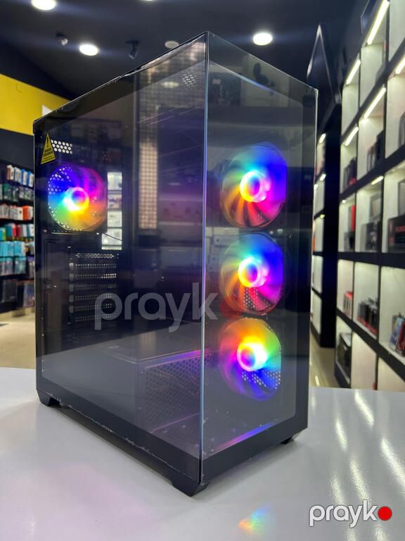 Gaming Case "Ruix Carnival 360 Aquarium (Black)" — Elektronika, Bakı (2)