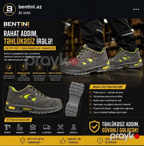 Safety işçi ayaqqabıları