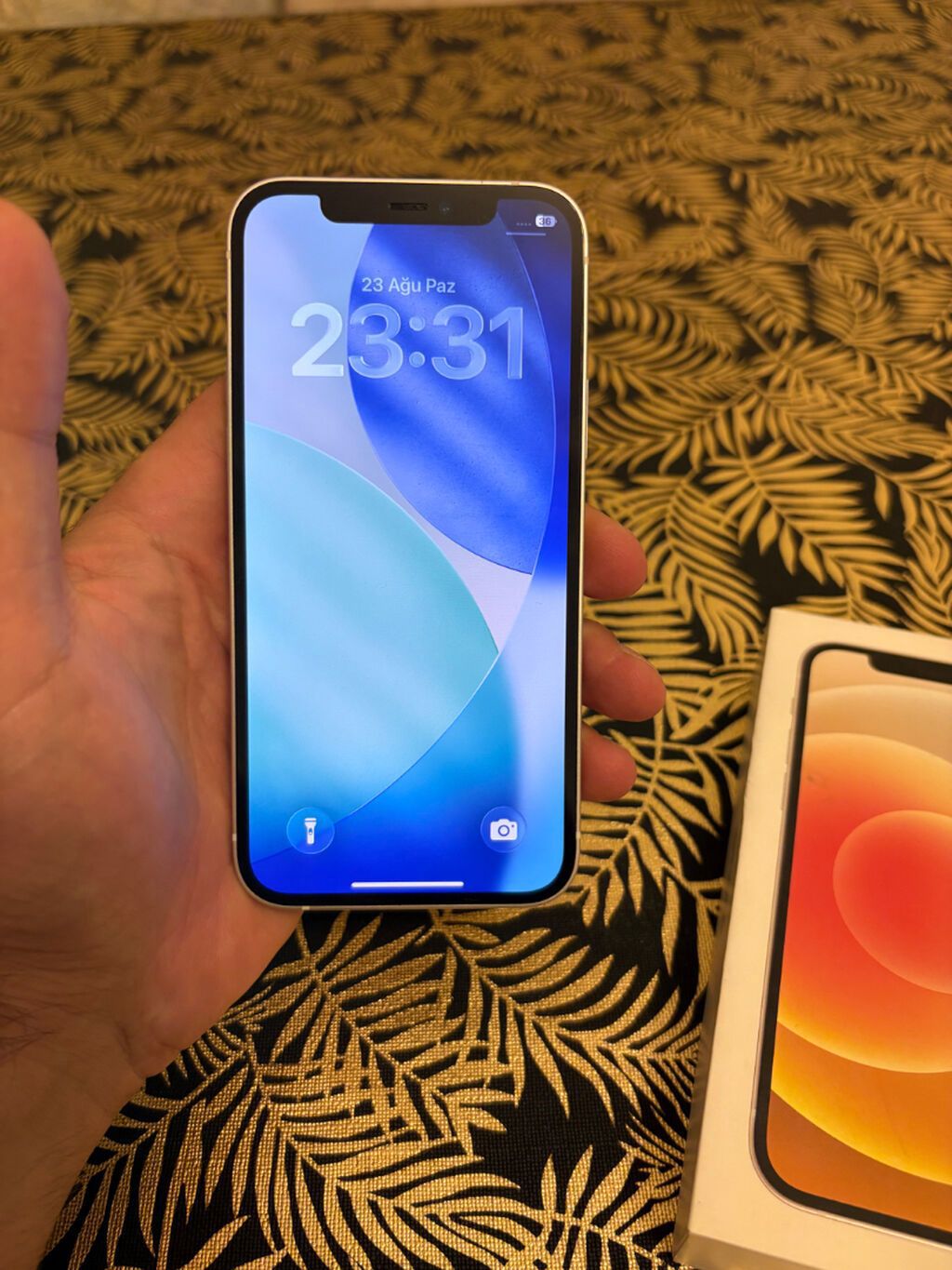 IPhone 12, 128 GB, Ağ, Barmaq izi, Simsiz şarj, Face ID — Apple iPhone, Bakı (3)
