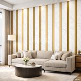 Dekorativ divar paneli 6156A, qızılı, 280x120 sm — HomePlus — Ремонт и строительство