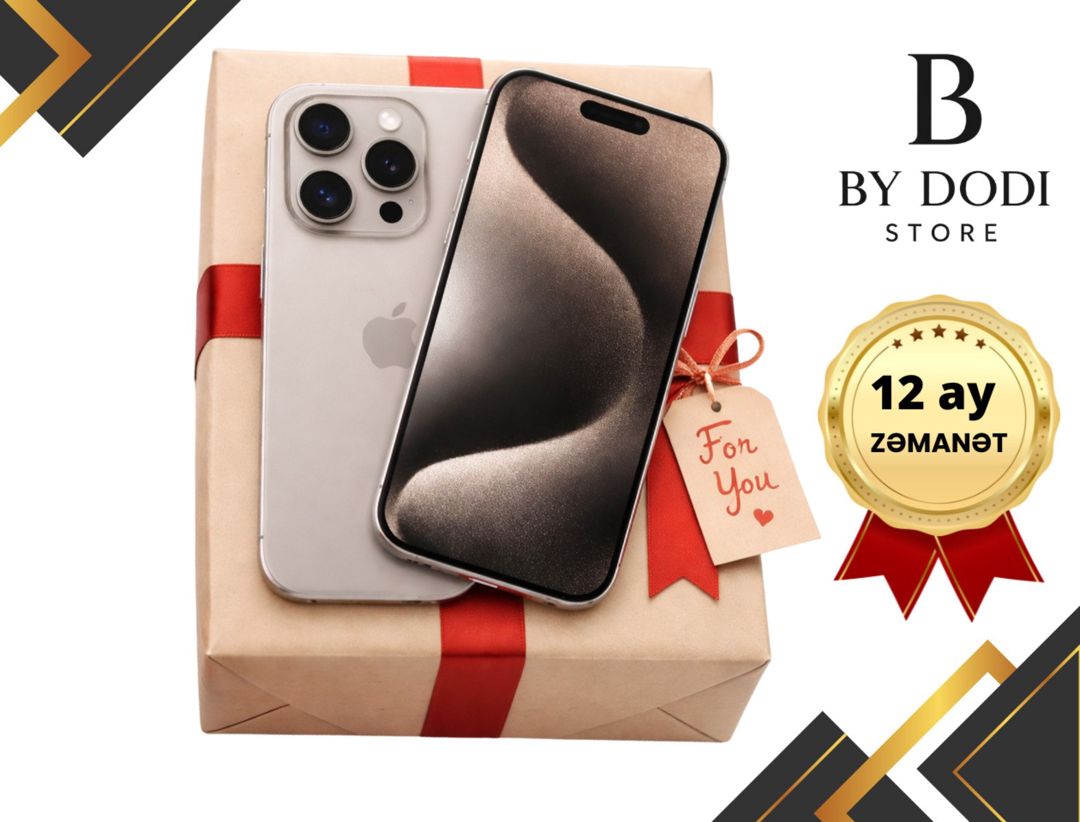 Apple iPhone 15 Pro Max Natural Titanium 256GB/8GB — Mallar, Bakı