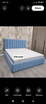 Məhsul: Yumşaq başlıqlı çarpayı və döşək dəsti - Dizayn: Hündür — Furniture