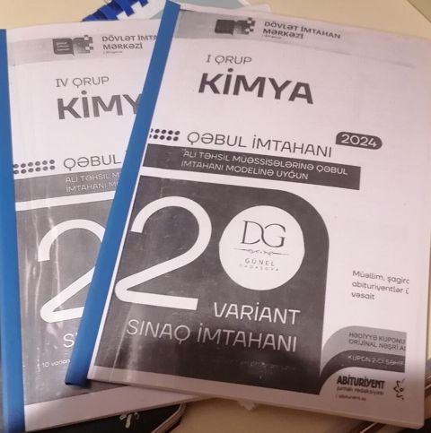 Kimya 20 sınaqlar hərəsi 3 manata