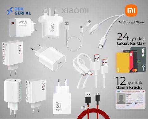 Adapter başlığı və USB "Xiaomi" — Bakı