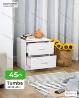 Ağ rəngli 3 çekmeceli tumbə - Ölçü: 40×50×40 sm - Material: 18 mm — Ürünler