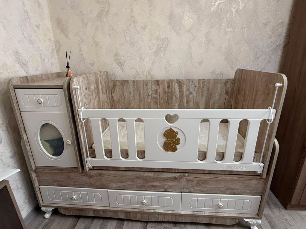 Gül ✔️110 man(Sumqayıt). Uşaq krovati. Əla vəziyyətdədir. Matrasi var — Mebel, Mehdiabad