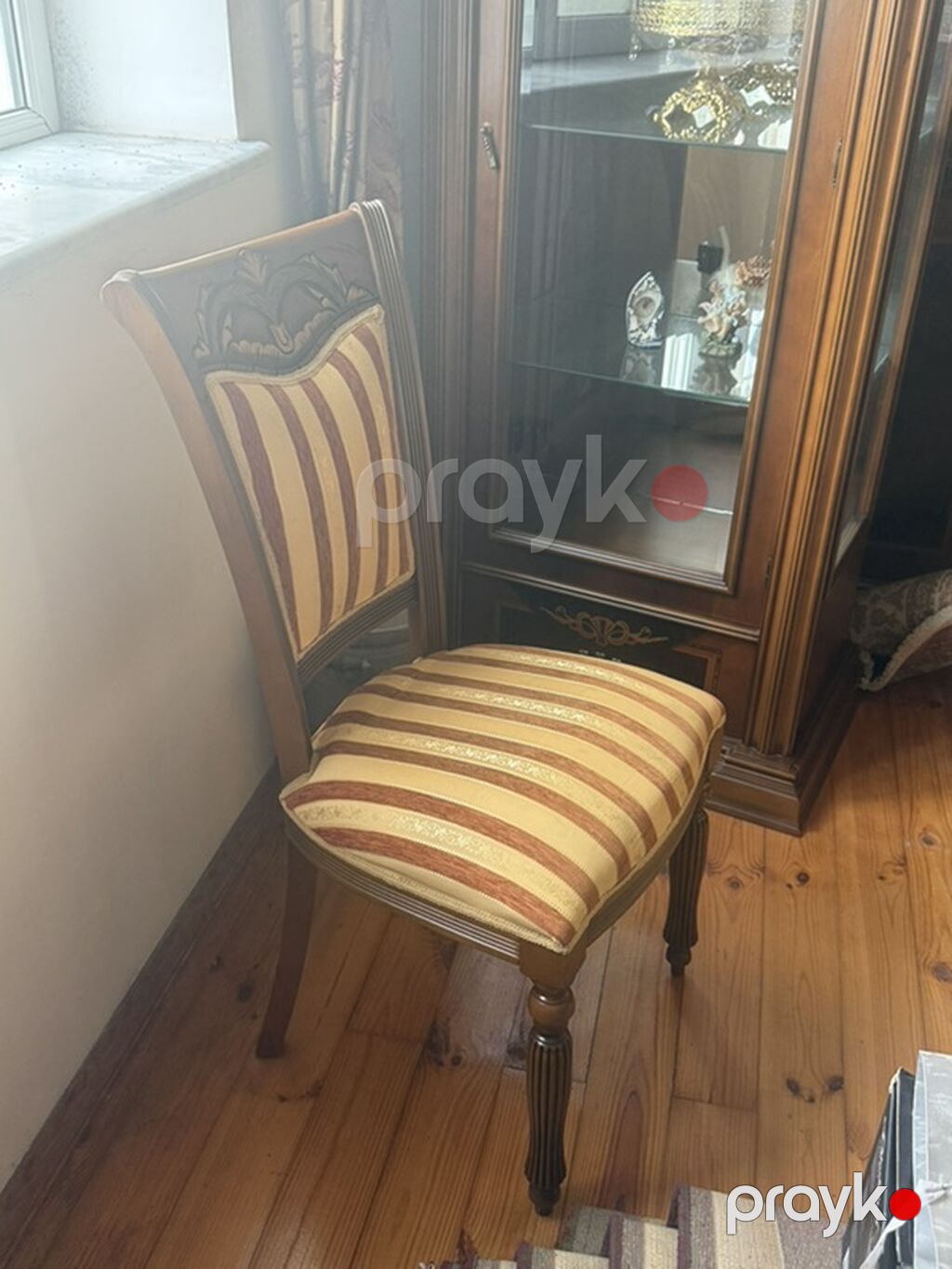Klassik üslubda taxta qonaq otağı mebel dəsti - Material: keyfiyyətli — Mebel, Bakı (10)