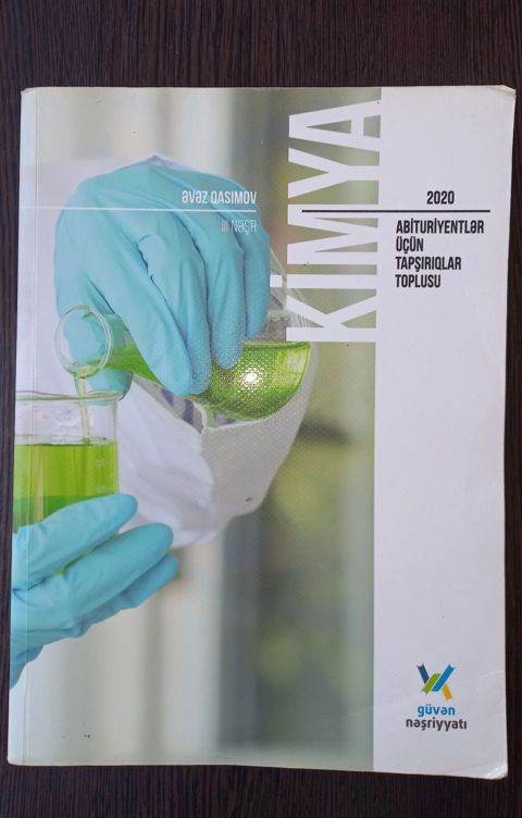 Kimya.Güvən nəşriyyatı. Abituriyentlər üçün tapşırıqlar toplusu