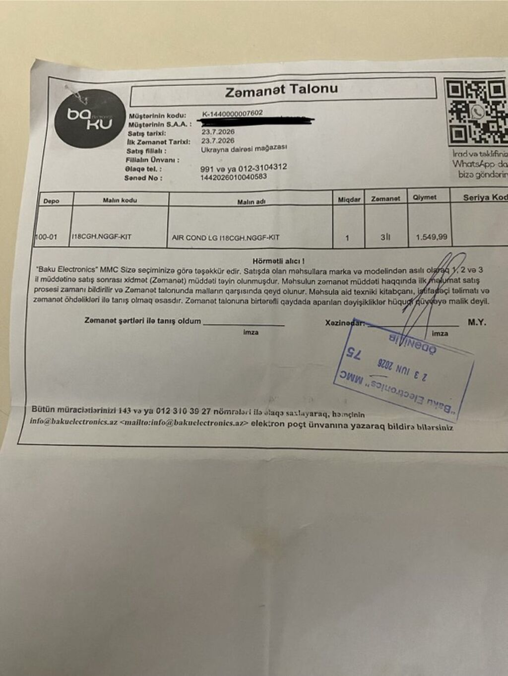 Təzə alınıb 1 ay deyil heç 3 illik silver zəmanəti var nağd alış — Elektronika, Bakı (3)