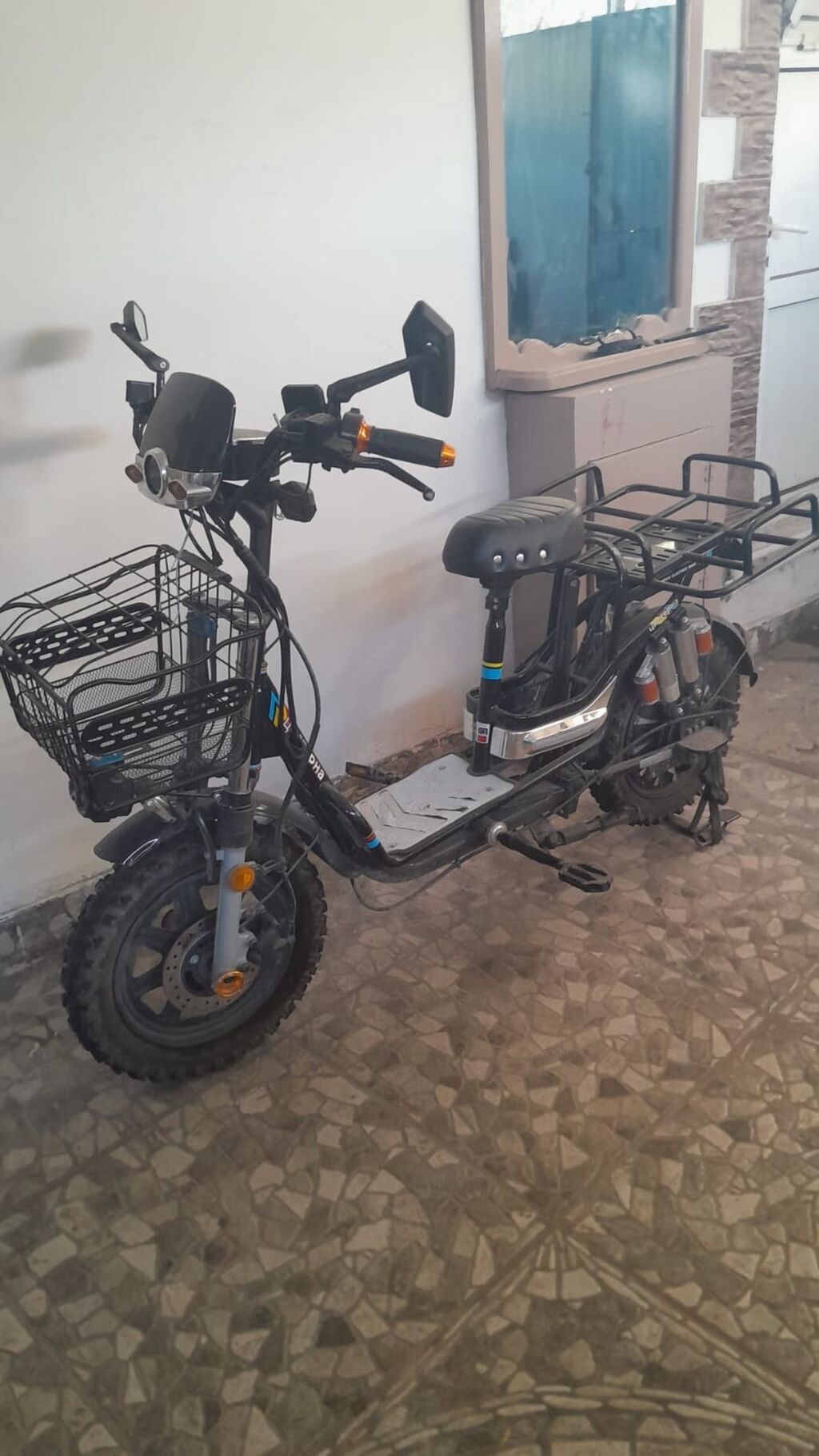 Elektrik velosiped/skuter hibridi – yük daşımalı model Məhsulun əsas — Velosipedlər, Bakı (4)