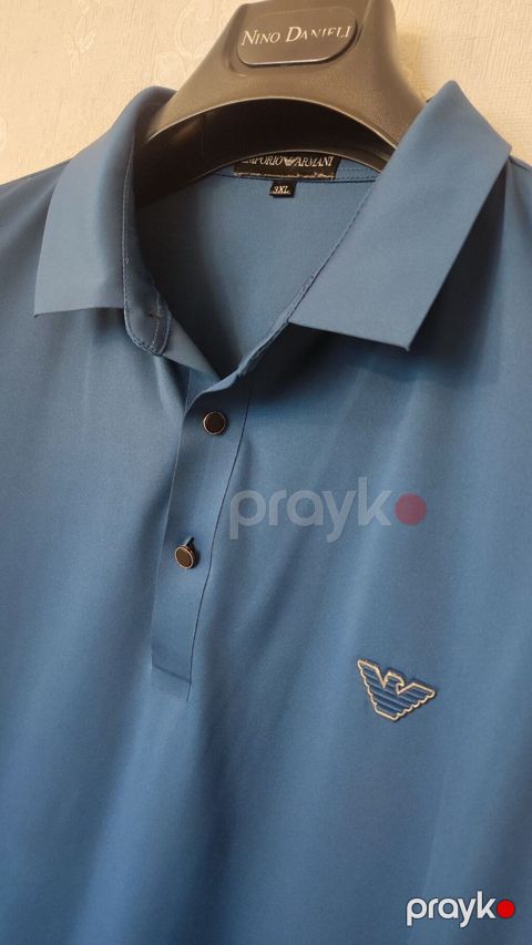 Polo köynək, Emporio Armani, 3XL, rəng - Mavi