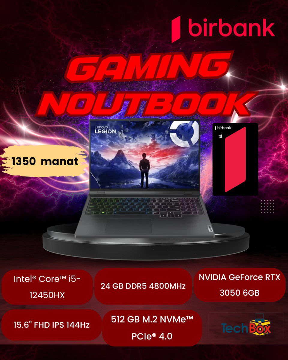 Lenovo LOQ 15IAX9 83GS00R9RK — Elektronika, Bakı