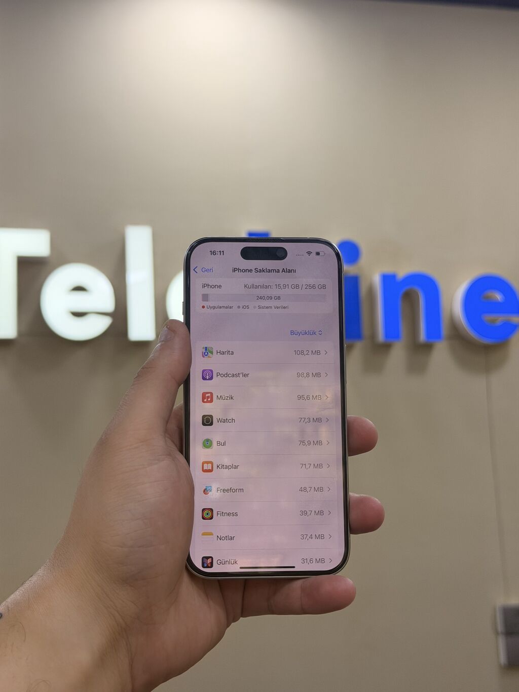 IPhone 15 Pro, 256 GB, White Titanium, Zəmanət, Kredit, Simsiz şarj — Apple iPhone, Bakı (7)