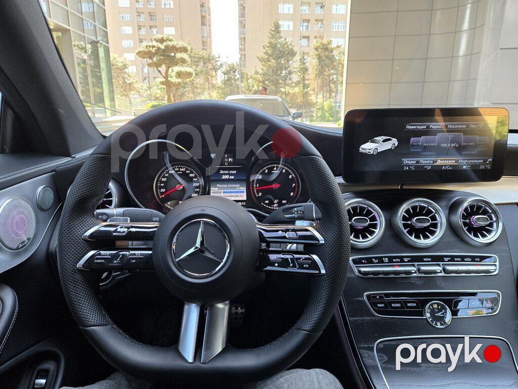 Mercedes C 300, 2.0 L, 2015 il, 130 980 km 77-UU-388 — Avtomobillər, Bakı (7)