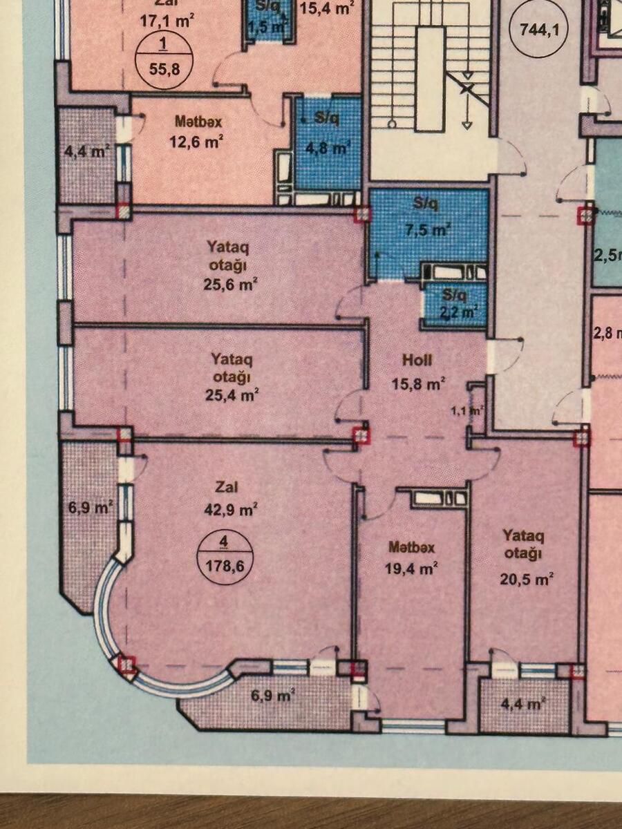 Satılır 4 otaqlı yeni tikili 178.6 m² — Mənzil, Bakı (3)