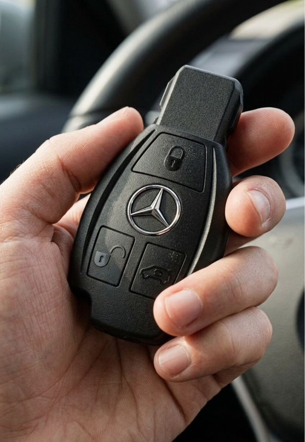 Mercedes-Benz avtomobil açarı - elektron