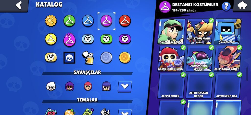 Brawl Stars hesabı – tam kolleksiya, yüksək kuboklar və zəngin — Aksesuarlar, Bakı (6)