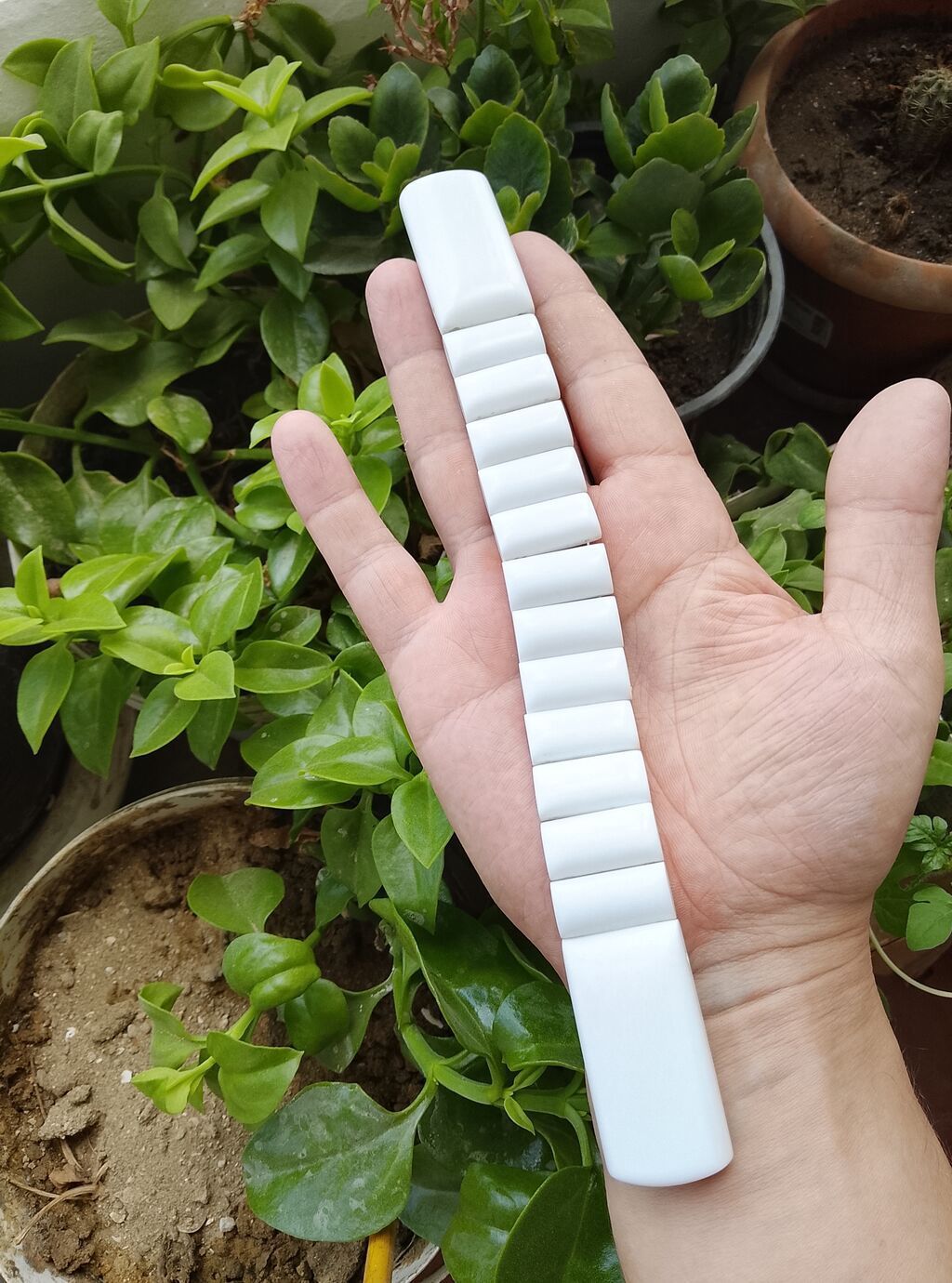 Əl işidir Ağ rəngli keramika təsbeh sapı və muncuq dəsti - Material — Aksesuarlar, Bakı (2)