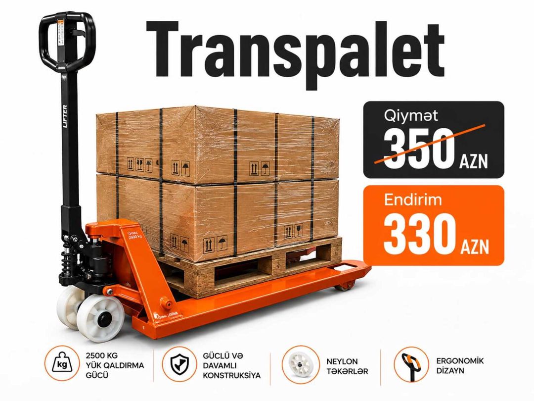 Transpalet 2.5 Ton MFK250 — Mallar, Bakı