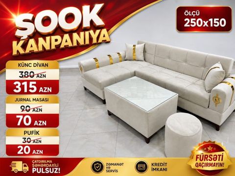 Künc divan, Yeni, Açılan, Bazalı, Şəhərdaxili pulsuz çatdırılma